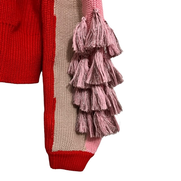 Eva Franco Rosewood Tassel Cardigan Size 😍 - Picture 10 of 13